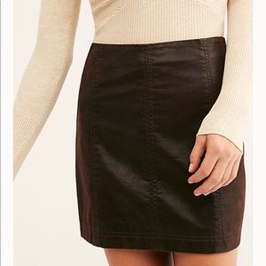 NWT Free People Modern Femme Suede Mini Skirt
